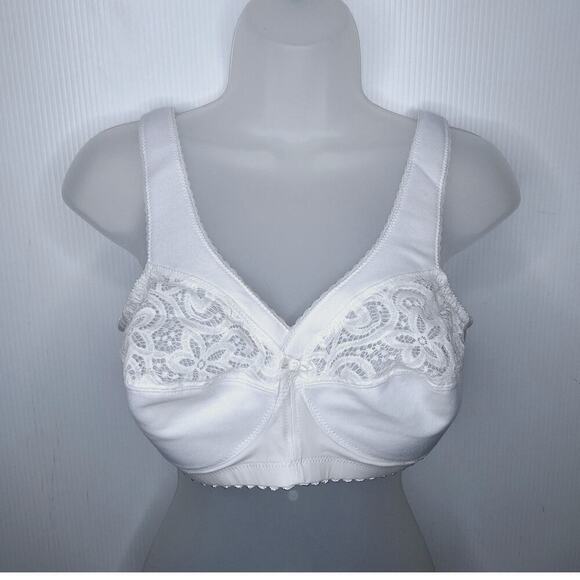 Glamorise MagicLift Cotton-Blend Bra 38B Full Figure Plus Size Wirefree 1001 - Picture 1 of 12